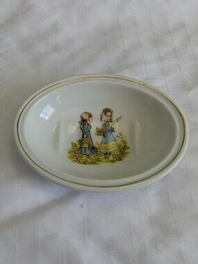 Vintage Holly Hobbie soap dish made of high-quality porcelain, made in Japan